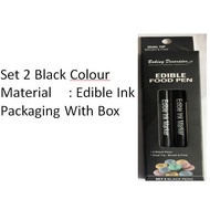 Edible Pen BLACK 2 SIDES Decorating Pen Edible BLACK Edible Food Pen