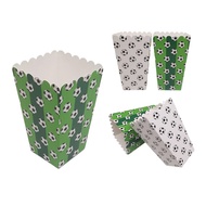 Football Theme Party Decoration Popcorn Paper Box Folding Box Birthday Party Gift Box Packing Paper 