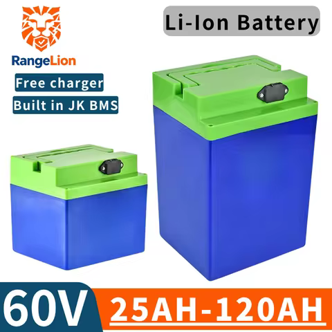 60V 40Ah Lithium Battery 25Ah 30Ah 50Ah 60Ah 75Ah 100Ah 120Ah Li-ion for 1800W 3KW Two Wheeler Riksh