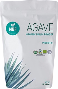 NBF Organic Agave Inulin Powder 16 Oz Digestive Fiber Gluten Free Gut Support