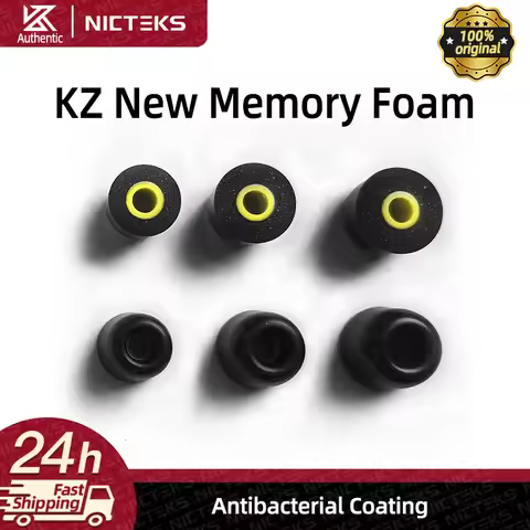 KZ High-End Memory Cotton Ear-Tips Ear Plugs Memory Foam Eartips for Hifi In-Ear Monitor IEM Earphon