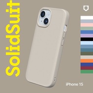 RHINOSHIELD 犀牛盾 iPhone 15  6.1吋 SolidSuit 經典防摔背蓋手機保護殼-經典款循環灰