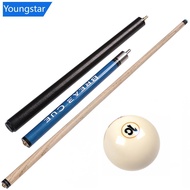 【FY】  1Pc 145CM 9.5/14MM Club Head Split Ash Wood Pool Cue Punch And Jump Dual-Purpose Billiard Supp