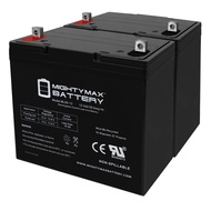 Mighty Max Battery Battery Pride Jazzy 600,1115,1121 PS-12550 22NF 12V AGM 55AH - 2 Pack