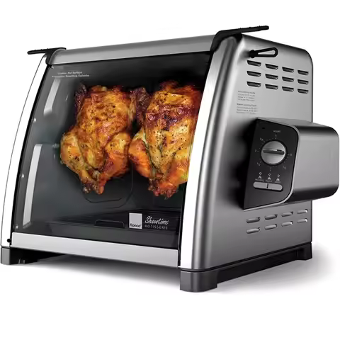 Ronco 5500 Series Rotisserie Oven, Stainless Steel Countertop Rotisserie Oven, 3 Cooking Functions: 
