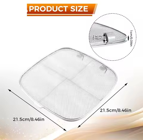 Replacement Splatter Shield Stainless Steel Screen Guard for Ninja Foodi AG301 5 in 1 Air Fryer AG30