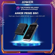 Trạm sạc nhanh Anker Prime 240W 8in1 A91B2 sạc nhanh cho thiết bị tối đa 140W Type C quản lý qua App