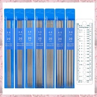 (OMAI) 36 Pcs Double Pointed Knitting Needles Set Knitting Needles Sweater Socks Knitting Needles Ki