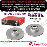 BREMBO GENUINE DISC ROTOR (FRONT) FOR BMW 520d 520i 523d 530e [G30, G60, G61] / BMW X3 [G01, G45] / 