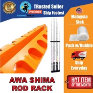 NINJA - FISHING Rod Rack 6 Rods Rack Rak Joran Relix Rod Rack Awa Shima Rod Rack Tempat Simpan Rod W