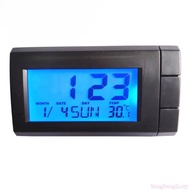 Bang Multifunction Car Digital LCD Display Gauge Clock  Voltage Meter Indoor Calendar  Temperature R