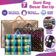 Jtravel Beg Guni Bag Guni Beg Besar Tebal Kampung Beg Laundry Eco Beg Berzip Travel bag