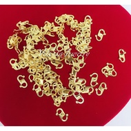 [VJ] 10mm “S Hook” Accessories 999.9 Gold Plated 10mm S Hook <Cangkuk S Emas Korea>