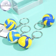 kamembelling Volleyball Keychain Mini PVC Volleyball keychain bag car keychain Ball Key Ring VN