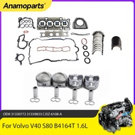 Engine Parts Full Gasket Set Piston Ring Bearing Kit Fit 1.6 T For 11-15 Volvo S60 T4 V40 Hatch Back