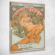 Art reproduction  Au Quartier Latin 1897 Alphonse Mucha amu16 รูปติดผนัง ภาพที่มีชื่อเสียง ภาพพิมพ์ร