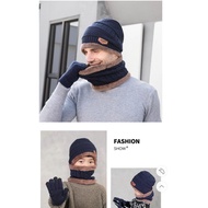 Beanie Hat + Beanie Scarf Winter Hat Winter Caps Men's Women's and Children's Hats