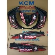 COVER SET YAMAHA LC 135 V2 V3 V4/V5 V6/V7 CUSTOM ANIME TOKISAKI KURUMI SIAP PASANG STICKER