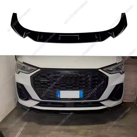 For Audi Q3 MK2 F3 S-Line 2018-2025 Front Bumper Lip Spoiler Splitter S-line TFSI TDI Sportback Body