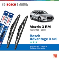 Bosch Advantage U Hook Wiper Set for Mazda 3 Sedan BM 3rd Gen (24"/18")