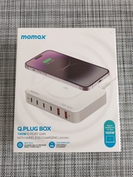 Momax Q.Plug Box GaN 100W 六輸出連無線充桌面充電器