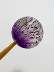 🔮半紫晶體黑紅超七單珠 9mm