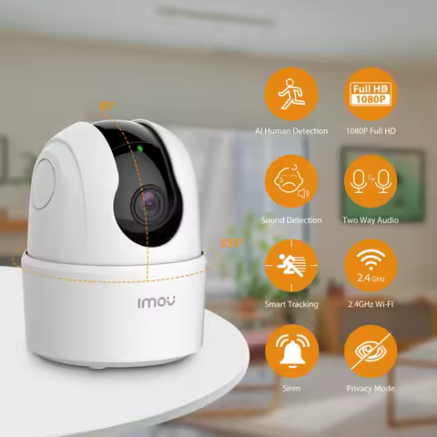 IMOU Ranger 2C 2MP/4MP Home Wifi 360 Camera Human Detection Night Vision Baby Security Surveillance 