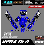 STICKER DECAL STRIPING FULLBODY RBT/GTX VEGA OLD RBT BEBEK MODIF SUPERMOTO RBT BEBEK 200