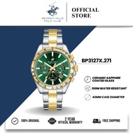 Beverly Hills Polo Club BHPC Jam Tangan Lelaki Men's Stainless Steel Quartz Watch BP3127X