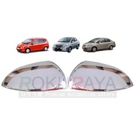 Honda City 4th Gen (2003 2004) Honda Jazz 1st Gen (2001 2004) Car Side Door Mirror Cover Chrome Trim