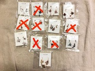 [現貨] 全新 包平郵 日本 osewaya sakura 耳環 earrings 耳針 耳釘 閃石 日本製 made in Japan 文青 簡約 女神 女性 和風 日系 日本風 和式 立體 天然石