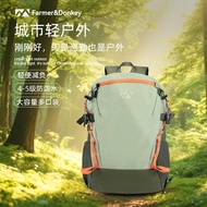 Farmer and Donkey Outdoor Sports Bag Men Women Travel Backpack Outdoor Waterproof Large Capacity Spo