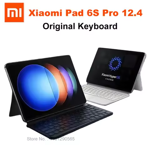 Xiaomi Pad 6S Pro 12.4 Keyboard Case TouchPad /NoTouch English Keyboard Magnetic Flip Case For 12.4"