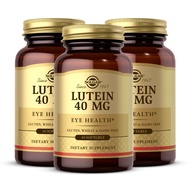 SOLGAR Lutein 40 mg - 30 Softgels, Pack of 3 - Supports Eye Health - Gluten Free, Dairy Free - 90 To