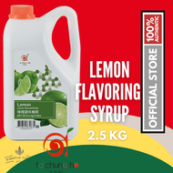 TA CHUNG HO Lemon Syrup 2.5kg x6 Pack | Culinary-Grade Citrus | Milk Tea & Cocktail Supply