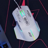 เมาส์มาโครสำหรับเล่นเกม OMW950 เอนจิ้นออปติคอลระดับมืออาชีพ กระโปรงข้างยางกันลื่น การออกแบบตามหลักสร