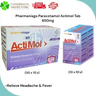 Pharamaniaga Paracetamol Actimol 650mg Tablet 1x10s
