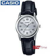 Casio Standard นาฬิกาข้อมือ สายหนัง รุ่น LTP-V001L-7BUDF - สีขาว