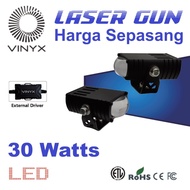 Lampu Tembak Vinyx GT1 Sorot LED Laser Gun Slim Gepeng D3 Stang Motor Grill Mobil Lasergun 30 Watt 2