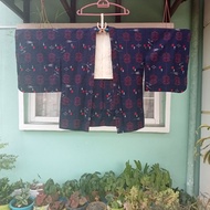 Kimono Haori Blue Japanese Vintage