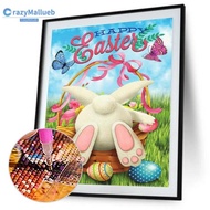 Sensi Nz720 Lukisan5D Diy Gambar Kelinci Paskah Untuk Dekorasi Rumah