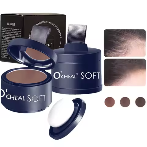 O'CHEAL Hair Line Powder Black Root Cover Up Natural Instant Waterproof Hairline Shadow Powder Hair 