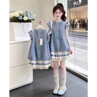 Korean version of baby girl dress Summer 7 years old 8 years old 9 years old 10 years old 11 years o