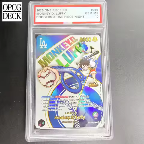 DIY ONE PIECE Rating Card 2025 ONE PIECE EN MONKEY D. LUFFY EB02-010 Collection Card Copy 10Points R