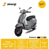 TERLARIS VESPA SPRINT S 150 I-GET ABS - BEKASI,DEPOK,TANGERANG - GREY