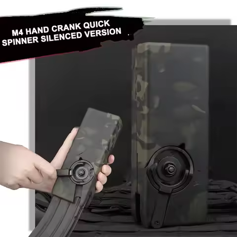 Tactical Airsoft Speed Loader Hand Crank Hunting Magazine Fast BB Loader Large Speedloader with Soun