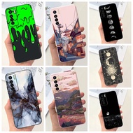 For Tecno Camon 17 Pro Case Fashion Marble Landscape Soft Silicone Protective Cover For Tecno Camon 