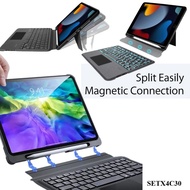 Keyboard Case for iPad Magnetic Touch Keyboard Cover for iPad Air 4/5/6/7th 11 M2 Air M3 iPad10th Ge