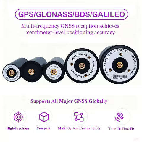 GNSS High Precision GPS BeiDou Quad‑Constellation Multi‑Frequency Four‑Arm Helix RTK Differential Su
