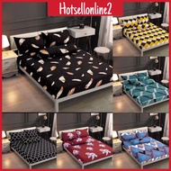 HOT_ #2 Premium Quality Bedsheet 4in1 King Queen/2in1 Single Cotton Fitted Bedsheet Set Cadar Getah 